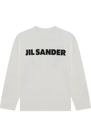 Jil Sander Top, Dame, Hvid, XS, Langærmet rund hals T-shirt