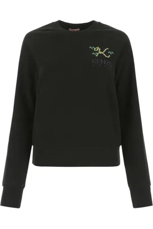 Kenzo Sweathshirts & Hoodies, Dame, Sort, S, Bomuld, Sort Bomuldssweater Dame Mode
