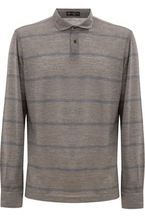 corneliani Top, Herre, Flerfarvet, L, Uld, Blå Stribet Langærmet Skjorte