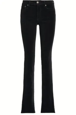 Ralph Lauren Jeans, Dame, Sort, S, Tyl, Midrise 5 lomme jeans