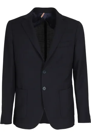 Biagio Santaniello Jakke, Herre, Blå, S, Uld, Stræk Uld Blazer