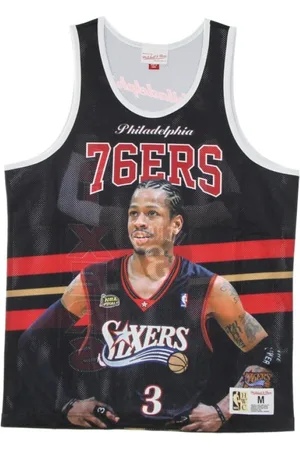 Mitchell & Ness Top, Herre, Sort, S, Basketball tank top