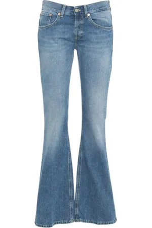 Dondup Jeans, Dame, Blå, W27, Bomuld, Jeans med udsving og topsting