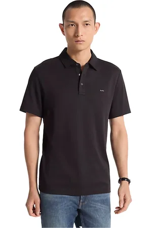 Michael Kors Top, Herre, Sort, M, Bomuld, Klassisk Polo Skjorte
