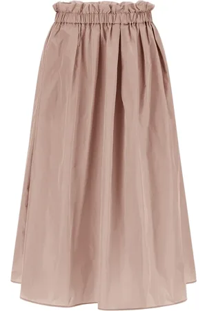 HERNO Nederdel, Dame, Lyserød, S, Polyester, Ny Techno Taffeta Nederdel