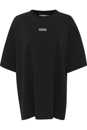 Gestuz Top, Dame, Sort, XS/S, Bomuld, Sporty Sort Tee Bluse Gzimina Oz