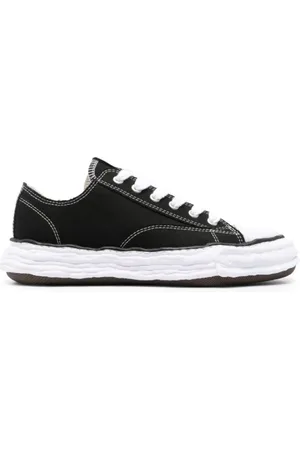 MIHARA YASUHIRO Sko, Dame, Sort, 40 EU, Sort Lærred Lav Top Sneaker
