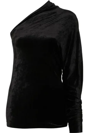 Rick Owens Bluser & Skjorter, Dame, Sort, L, Uld, Stilfuld og elegant sort top
