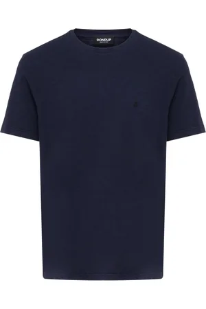 Dondup Top, Herre, Blå, L, Uld, Casual T-shirt med unikt design