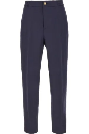 Etro Bukser, Herre, Blå, XL, Uld, Linned chinos til stilfulde herrer