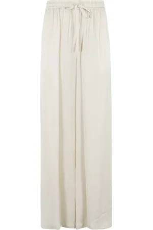 Isabelle Blanche Bukser, Dame, Hvid, XS, Bred Ben Crepe Viskose Bukser
