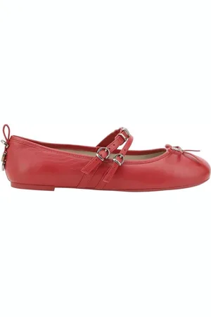 Pinko Sko, Dame, Rød, 40 EU, Elegante Bow Ballerinaer