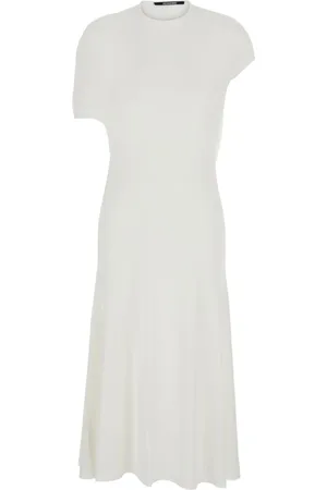 Jacquemus Kjole, Dame, Hvid, M, Hvid Kjole LA Robe Salerno