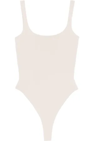 Entire Studios Top, Dame, , L, Bomuld, Silver Cloud Bodysuit med firkantet halsudskæring