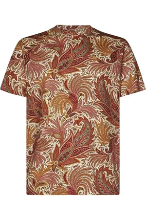 Etro Top, Herre, , S, Bomuld, Paisley Print T-shirt