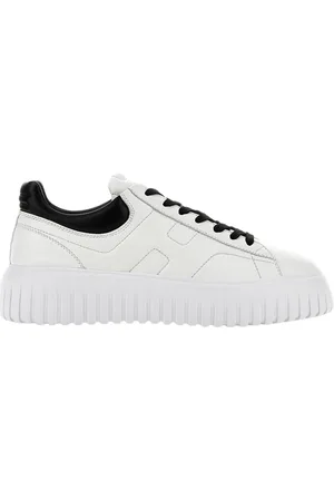Hogan Sko, Herre, Hvid, 40 1/2 EU, Læder, Italiensk Stil Læder Sneakers