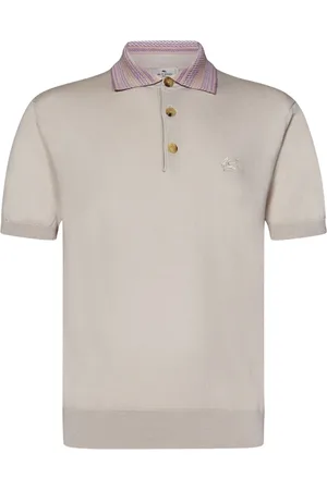 Etro Top, Herre, , M, Bomuld, Mønstret Poloshirt Bomuld