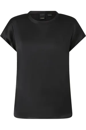 Pinko Top, Dame, Sort, XS, Satin, Satin Stretch Bluse Sæt