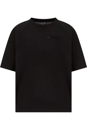 EA7 Top, Herre, Sort, S, Bomuld, Kortærmet T-shirt