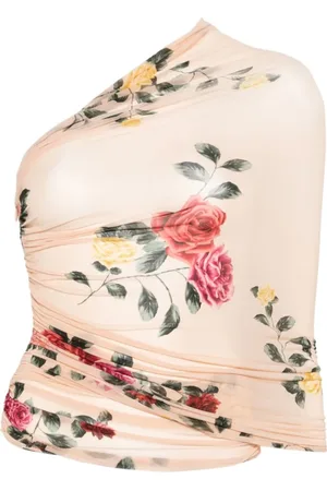 MAGDA BUTRYM Bluser & Skjorter, Dame, Flerfarvet, S, Beige Print Top