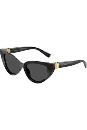 Dolce & Gabbana Tilbehør, Dame, Sort, 52 MM, Uld, Stilfulde solbriller Dg4497 i sort