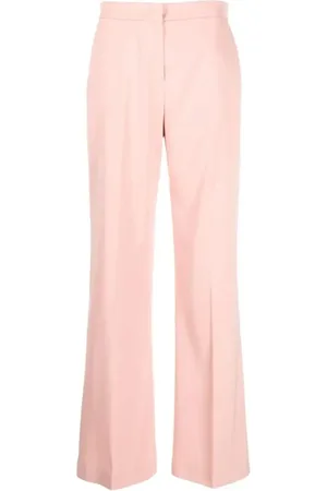 Pinko Bukser, Dame, Lyserød, S, Satin, Elegant Satin Formelle Bukser