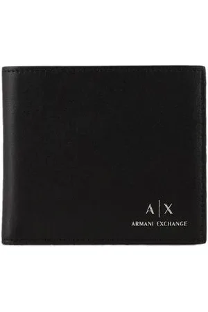 Armani Exchange Tilbehør, Herre, Sort, ONE SIZE, Læder, Sort læder herre pung