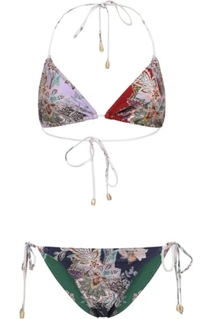 ZIMMERMANN Badetøj, Dame, Flerfarvet, L, Mini Trekantet Bikini
