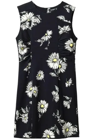 Desigual Kjole, Dame, Sort, M, Sort Viskose Kort Kjole Forår/Sommer