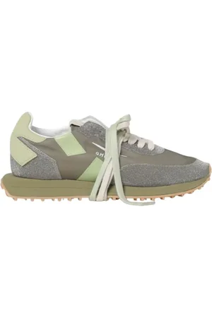 Ghoud Sko, Dame, Grøn, 40 EU, Læder, Grøn Læder Glitter Sneakers