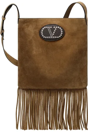 VALENTINO GARAVANI Taske, Herre, Brun, ONE SIZE, Uld, Mellem Skuldertaske Nellcote