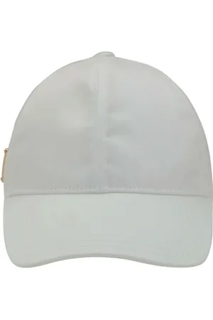 Prada Tilbehør, Dame, Hvid, M, Uld, Baseball Hat med logo
