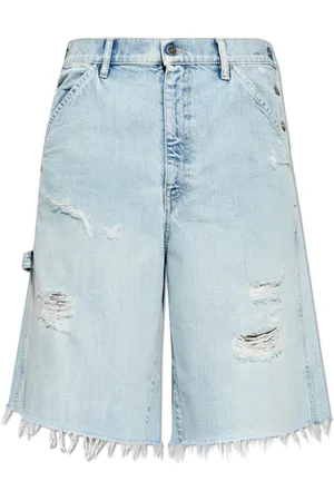 Golden Goose Shorts, Herre, Blå, W30, Denim, Denim shorts med vintage effekt