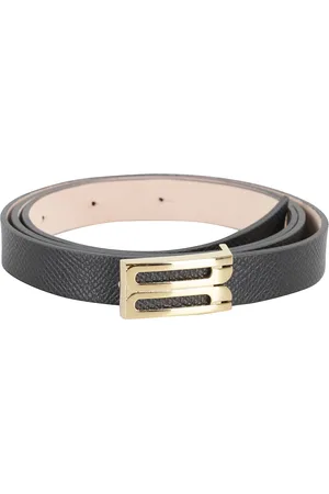Victoria Beckham Tilbehør, Dame, Sort, 80 CM, Læder, Mini Frame Bælte i Sort Læder