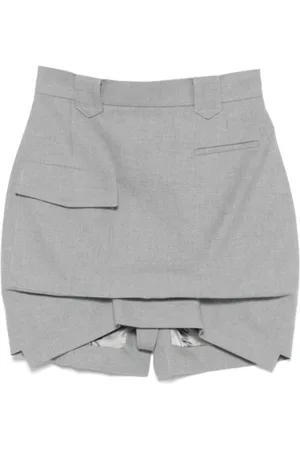 Vivienne Westwood Shorts, Dame, Grå, S, Grå Cargo Mini Nederdel