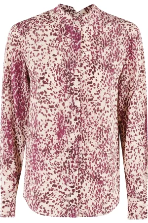 Isabel Marant Bluser & Skjorter, Dame, Flerfarvet, S, Uld, Trykt silkeskjorte Ilda