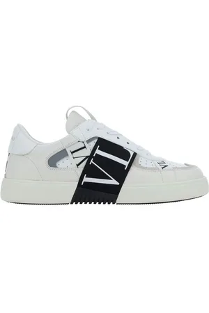 VALENTINO GARAVANI Sko, Herre, Hvid, 39 1/2 EU, Perforerede Vl7N Sneakers med Ikonisk Logo