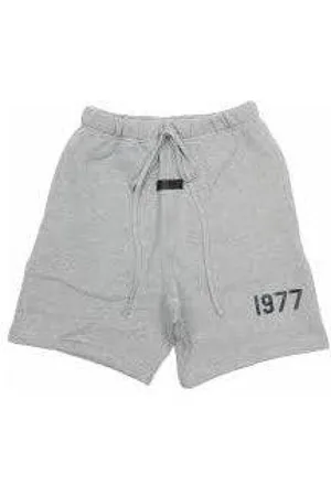 FEAR OF GOD Shorts, Herre, Grå, S, Mørk Havregryn Essentials Shorts 1977
