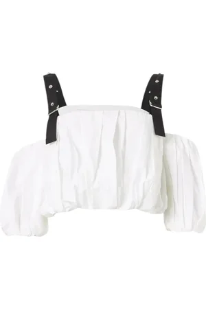 Pinko Top, Dame, Hvid, XS, Bomuld, Bomuld Blandet Langærmet Toppe