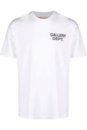 GALLERY DEPT. Top, Herre, Hvid, 2XL, Bomuld, Logo Print Bomuld T-shirt