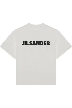Jil Sander Top, Dame, Hvid, M, Kortærmet rund hals T-shirt