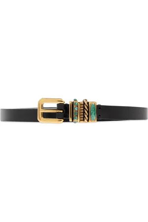 Etro Tilbehør, Dame, Sort, 75 CM, Læder, Læderbælte