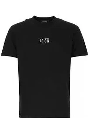 Dsquared2 Top, Herre, Sort, 2XL, Bomuld, Sort T-shirt med Print