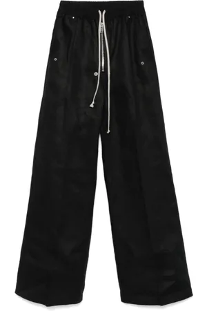 Rick Owens Bukser, Dame, Sort, XS, Bomuld, Wide Bela Pants