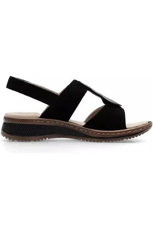 ARA Sko, Dame, Sort, 37 EU, Sort Ruskindssandal - Sommerstil