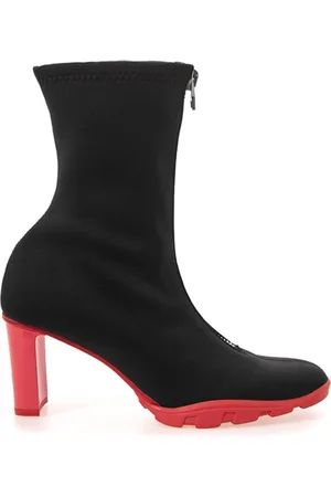 Alexander McQueen Sko, Dame, Sort, 36 1/2 EU, Sort Neopren Slim Tread Ankelstøvler