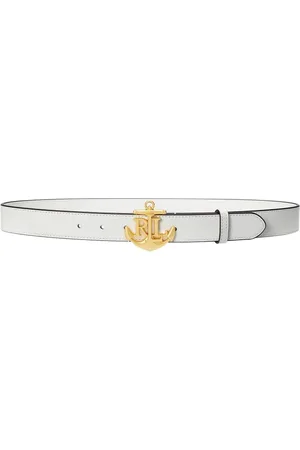 Ralph Lauren Tilbehør, Dame, Hvid, L, Læder, bælte