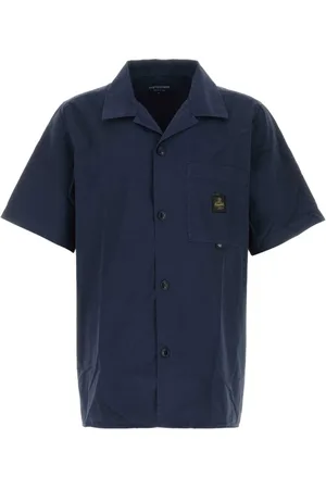 RefrigiWear Skjorte, Herre, Blå, L, Bomuld, Navy Cotton Stone Shirt