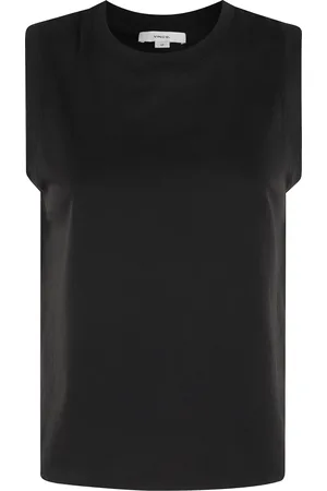 Vince Top, Dame, Sort, S, Bomuld, Sort Muscle Tank Top