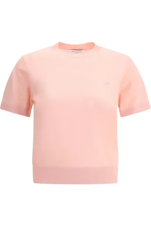 Maison Kitsuné Top, Dame, Lyserød, M, Baby Fox Strik T-Shirt